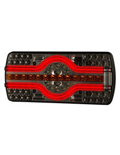 LZD 2541-2542 Lanterna traseira de 6 funções, luz inferior da placa de matrícula R4-R6-R7-R23-R38 12/24V IP68