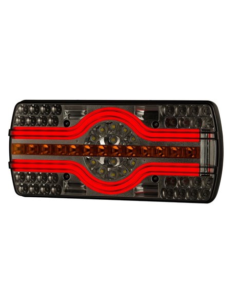 Feu arrière 6 fonctions LZD 2541-2542, éclairage de plaque d'immatriculation inférieur R4-R6-R7-R23-R38 12/24 V IP68