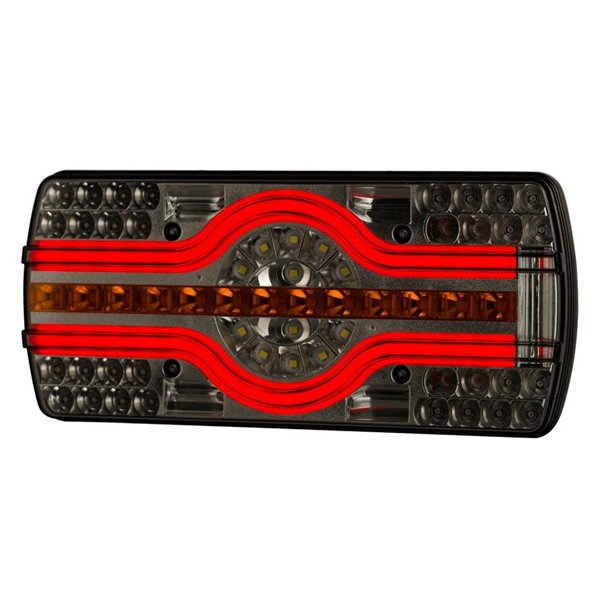 Feu arrière 6 fonctions LZD 2541-2542, éclairage de plaque d'immatriculation inférieur R4-R6-R7-R23-R38 12/24 V IP68