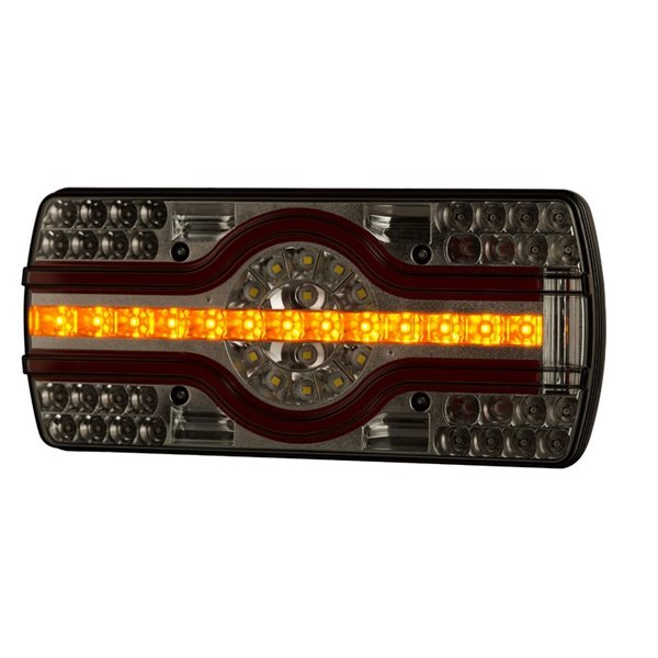 LZD 2541-2542 Lanterna traseira de 6 funções, luz inferior da placa de matrícula R4-R6-R7-R23-R38 12/24V IP68