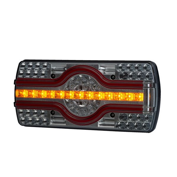 Feu arrière 4 fonctions LZD 2543, éclairage latéral de plaque d'immatriculation, mains libres 12/24 V IP68