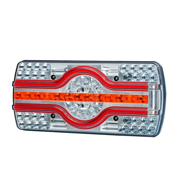 Feu arrière 4 fonctions LZD 2543, éclairage latéral de plaque d'immatriculation, mains libres 12/24 V IP68