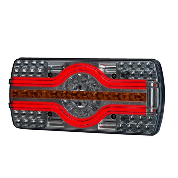 Feu arrière 4 fonctions LZD 2543, éclairage latéral de plaque d'immatriculation, mains libres 12/24 V IP68