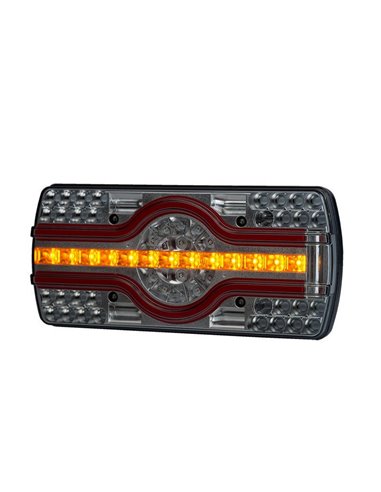 Piloto trasero LZD 2544 y 2545 6 funciones, luz matrícula inferior 12/24V IP68