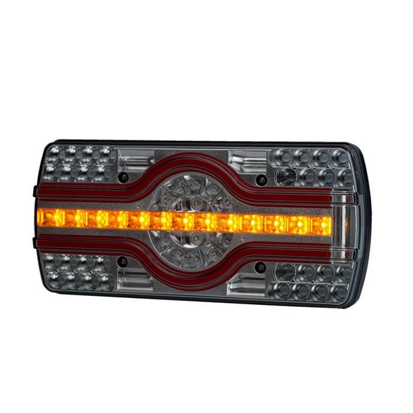 Lanterna traseira LZD 2544 e 2545, 6 funções, luz inferior da placa de matrícula 12/24V IP68