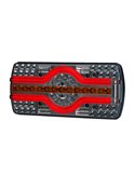 Piloto trasero LZD 2544 y 2545 6 funciones, luz matrícula inferior 12/24V IP68