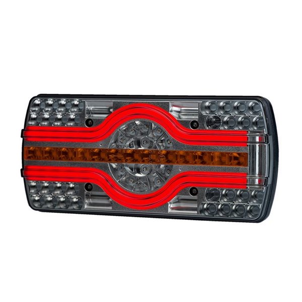 Piloto trasero LZD 2544 y 2545 6 funciones, luz matrícula inferior 12/24V IP68