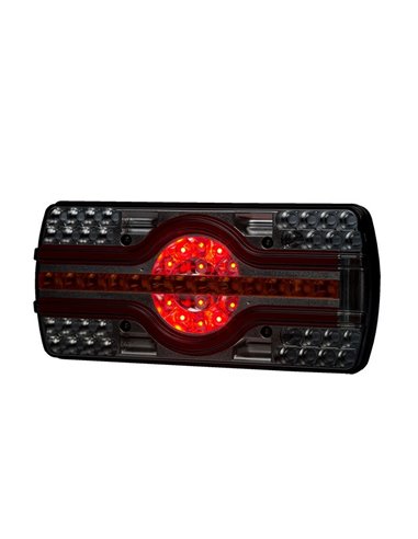 Piloto trasero LZD 2544 y 2545 6 funciones, luz matrícula inferior 12/24V IP68