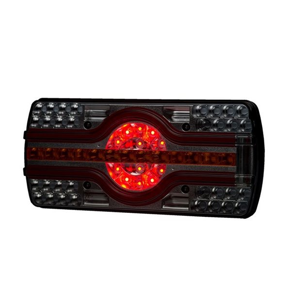 Lanterna traseira LZD 2544 e 2545, 6 funções, luz inferior da placa de matrícula 12/24V IP68