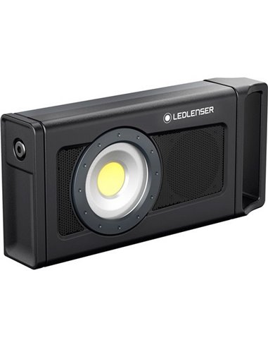 Luz de trabalho LED recarregável iF4R Music de 2500 lm com alto-falante Bluetooth