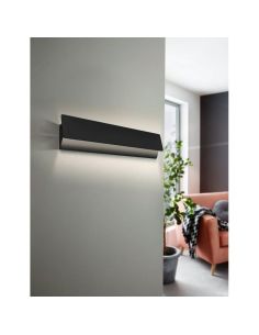 Lámpara de pared LED rectangular moderno negro ZUBIALDE, 12W 3000K 1550Lm 2