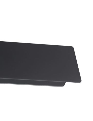 Lámpara de pared LED rectangular moderno negro ZUBIALDE, 12W 3000K 1550Lm
