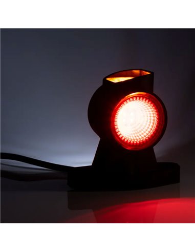 Cuerno corto LED con cable FT-140 A, 3 funciones: delantera, trasera y lateral E9 A 10R SM1