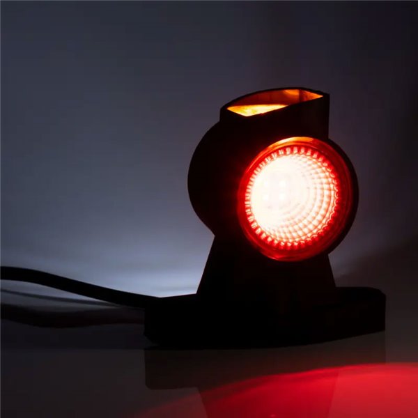 Cuerno corto LED con cable FT-140 A, 3 funciones: delantera, trasera y lateral E9 A 10R SM1