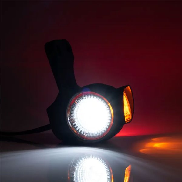 Cuerno Corto Lengüeta LED Con Cable FT-140 W - 3 Funciones