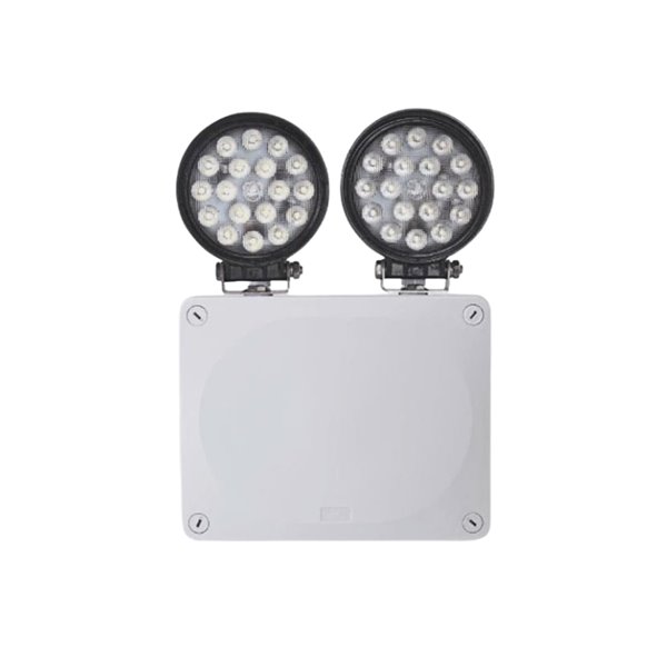 Holofotes de emergência LED montados na parede em alturas elevadas (5m), SD 1900Lm, 5000K