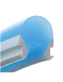 Funda de silicona azul para tira LED NEXT GENERATION, 8x10 mm 50 metros