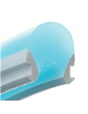 Funda de silicona azul claro para tira LED NEXT GENERATION, 8x10 mm 50 metros