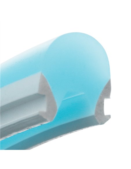 Gaine en silicone bleu clair pour ruban LED nouvelle génération, 8 x 10 mm, 50 mètres