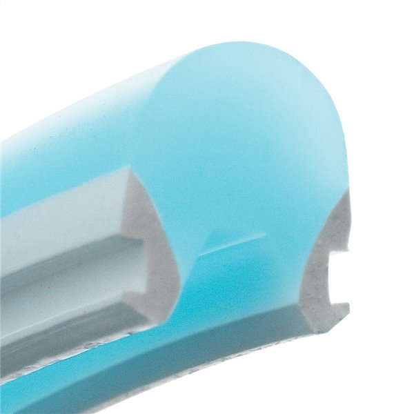 Capa de silicone azul claro para fita de LED de NOVA GERAÇÃO, 8x10 mm, 50 metros.