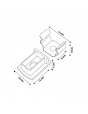 Pack 2 tapones y 2 grapas para perfil LM3747 (accesorios de montaje)