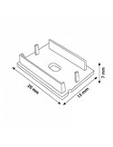 Pack 2 tapones para perfil LM3815 (cierre de extremos)