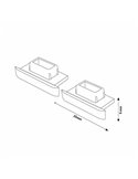 Lot de 2 embouts pour profil LM3809 (finition professionnelle)