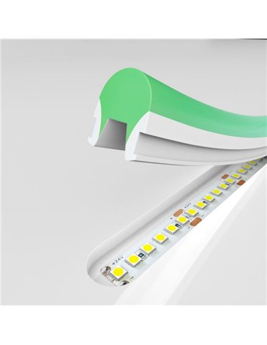 Capa de silicone vermelha para fita de LED NEXT GENERATION de 8x10 mm e 50 metros.