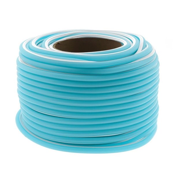 Capa de silicone azul claro para fita de LED de NOVA GERAÇÃO, 8x10 mm, 50 metros.