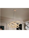 Lámpara de techo LORIAN 3 aros LED 79W 6300 lm dimable TRIAC 0-10V Oro
