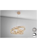 Lámpara de techo LORIAN 3 aros LED 79W 6300 lm dimable TRIAC 0-10V Oro