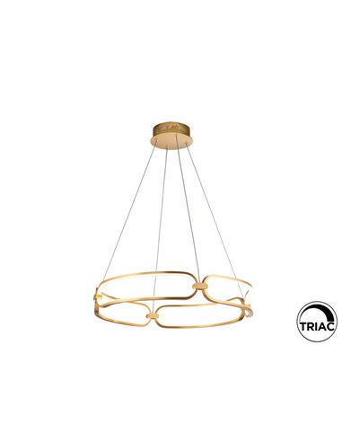 Lámpara colgante COLETTE Ø60 LED 54W 4860 lm dimable 0-10V Oro rosa