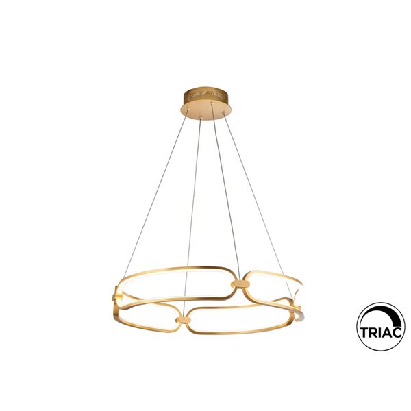 Lámpara colgante COLETTE Ø60 LED 54W 4860 lm dimable 0-10V Oro rosa