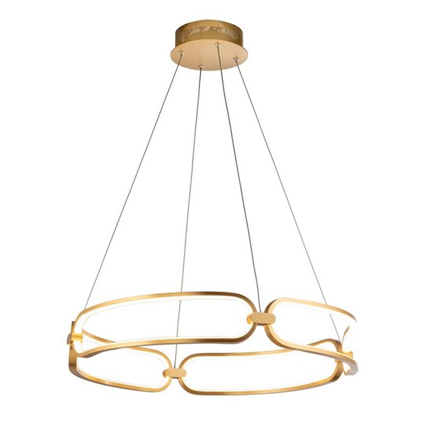 Suspension COLETTE Ø60 LED 54W 4860 lm Dimmable 0-10V Or rose