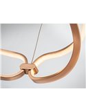 Lámpara colgante COLETTE Ø60 LED 54W 4860 lm dimable 0-10V Oro rosa
