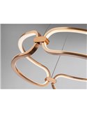 Lámpara colgante COLETTE Ø60 LED 54W 4860 lm dimable 0-10V Oro rosa