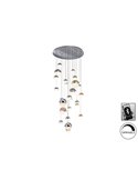 Lámpara colgante grande SPHERE Ø80 27 luces LED 147,6W 10330 lm CCT Bluetooth