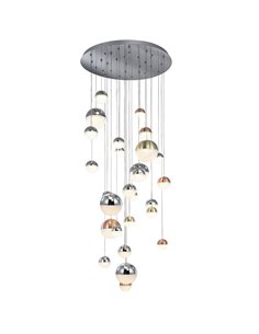 Lámpara colgante grande SPHERE Ø80 27 luces LED 147,6W 10330 lm CCT Bluetooth