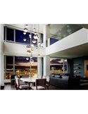Lámpara colgante grande SPHERE Ø80 27 luces LED 147,6W 10330 lm CCT Bluetooth