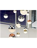 Lámpara colgante grande SPHERE Ø80 27 luces LED 147,6W 10330 lm CCT Bluetooth