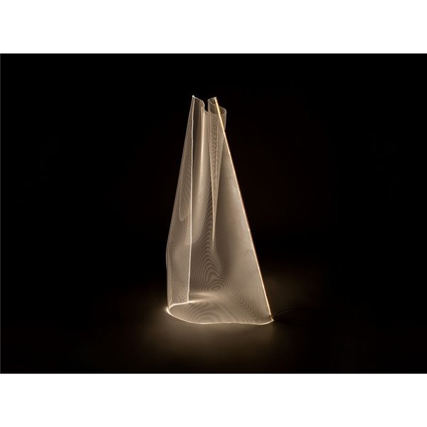 Lampadaire VELOS LED 24W 1500 lm, méthacrylate micro-imprimé, finition or rose