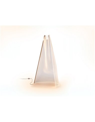 Lampadaire VELOS LED 24W 1500 lm, méthacrylate micro-imprimé, finition or rose