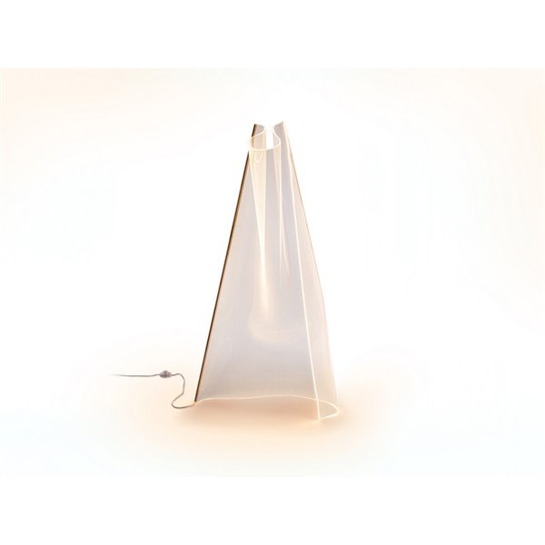 Lampadaire VELOS LED 24W 1500 lm, méthacrylate micro-imprimé, finition or rose