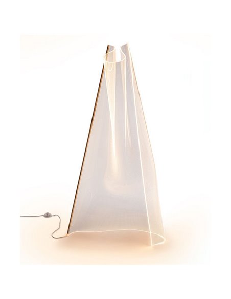 Lampadaire VELOS LED 24W 1500 lm, méthacrylate micro-imprimé, finition or rose