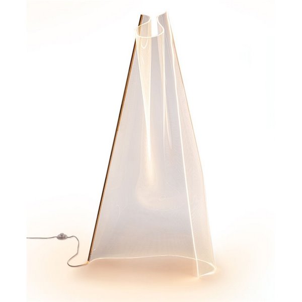 Lámpara de pie VELOS LED 24W 1500 lm metacrilato microimpreso, acabado Oro rosado