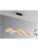 Lámpara de techo OLAS LED 40W 3100 lm dimable CCT, altura ajustable Negro