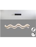 Lámpara de techo OLAS LED 40W 3100 lm dimable CCT, altura ajustable Negro