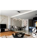 Lámpara de techo OLAS LED 40W 3100 lm dimable CCT, altura ajustable Negro