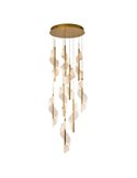 Lámpara de techo VELAS 9 luces LED 78W 4250 lm dimable TRIAC Oro