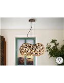 Lámpara de techo NARISA 5 luces LED 30W 2750 lm, altura ajustable Oro rosa